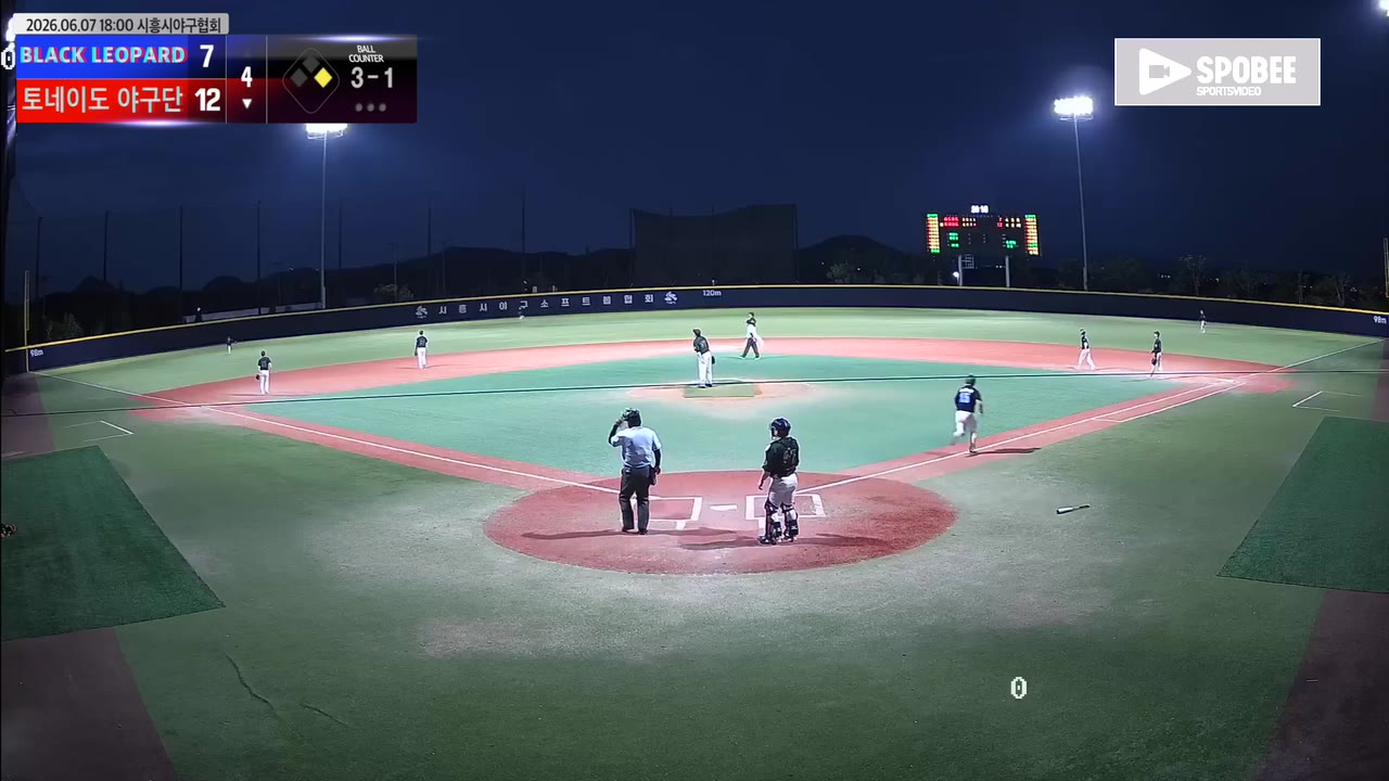 김은민(15번, 토네이도 야구단) 1루타 클립 | vs BLACK LEOPARD | 6/7 (에코피아야구장)