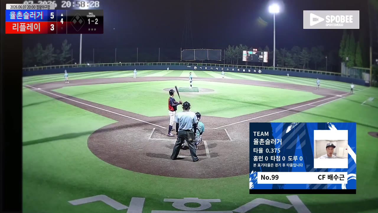 율촌슬러거, 3회 초 뒤집고 5회 초 9득점…리플레이에 15-4 승리