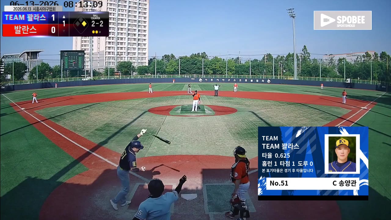 TEAM 꽐라스 주요 플레이 모음 | vs 발란스 | 6/13 (소망야구장)