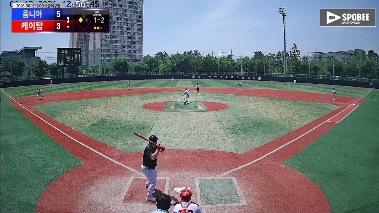 이병지(2번, 케이탑) 1루타 클립 | vs 옴니아 | 6/13 (소망야구장)