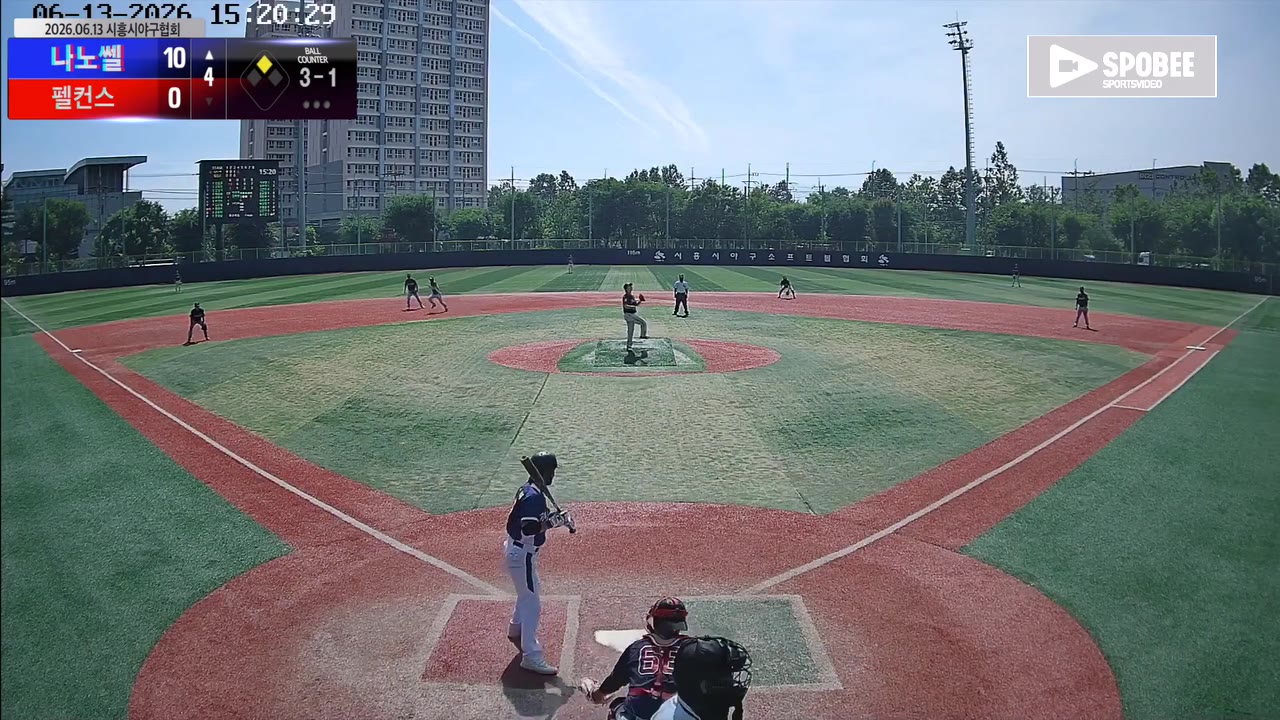 전영조(7번, 나노쎌) 볼넷 클립 | vs 펠컨스 | 6/13 (소망야구장)