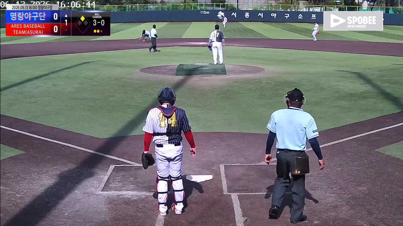 박보성(1번, 명랑야구단) 1루타 클립 | vs ARES BASEBALL TEAM(ASURA) | 6/13 (정왕야구장)