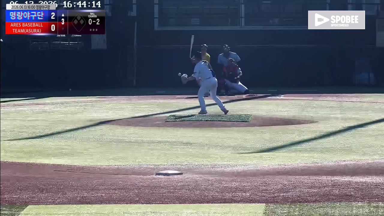 박보성(1번, 명랑야구단) 1루타 클립 | vs ARES BASEBALL TEAM(ASURA) | 6/13 (정왕야구장)