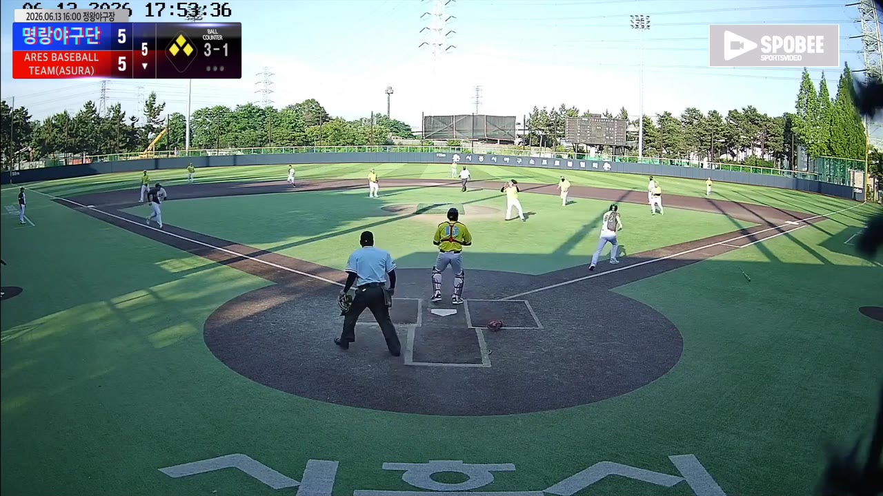임철규(62번, ARES BASEBALL TEAM(ASURA)) 1루타 클립 | vs 명랑야구단 | 6/13 (정왕야구장)