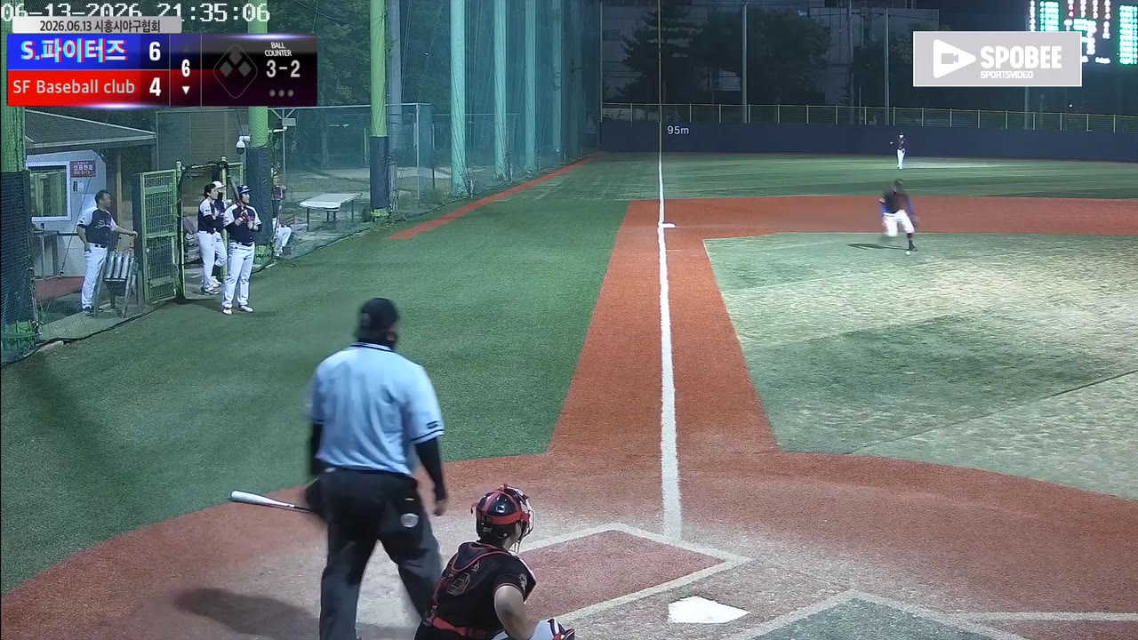 최우진(24번, SF Baseball club) 1루타 클립 | vs S.파이터즈 | 6/13 (소망야구장)