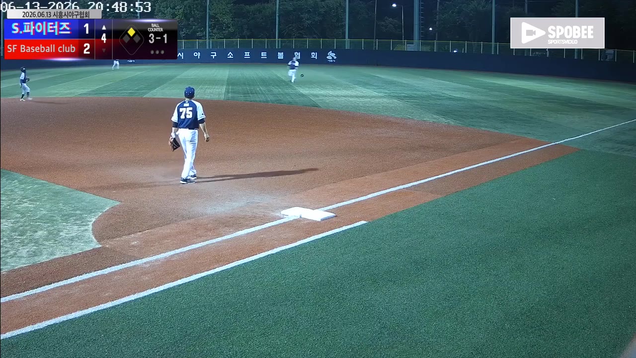 김정표(44번, S.파이터즈) 실책 클립 | vs SF Baseball club | 6/13 (소망야구장)