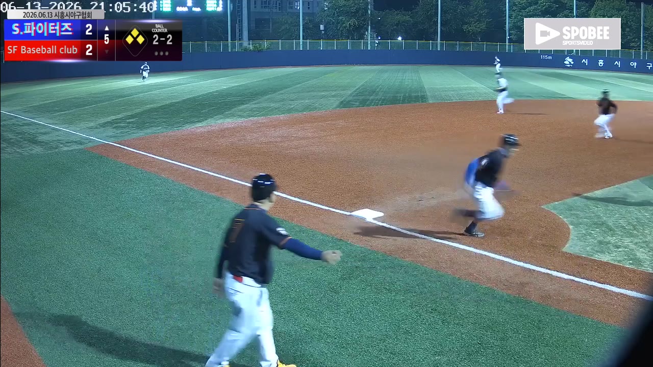 류재희(38번, S.파이터즈) 1루타 클립 | vs SF Baseball club | 6/13 (소망야구장)