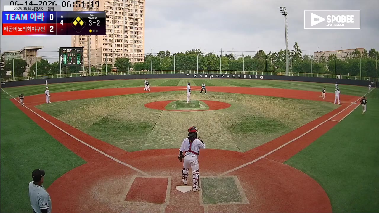 한훈희(72번, TEAM 아라) 희생플라이 클립 | vs 배곧비뇨의학야구단 | 6/14 (소망야구장)