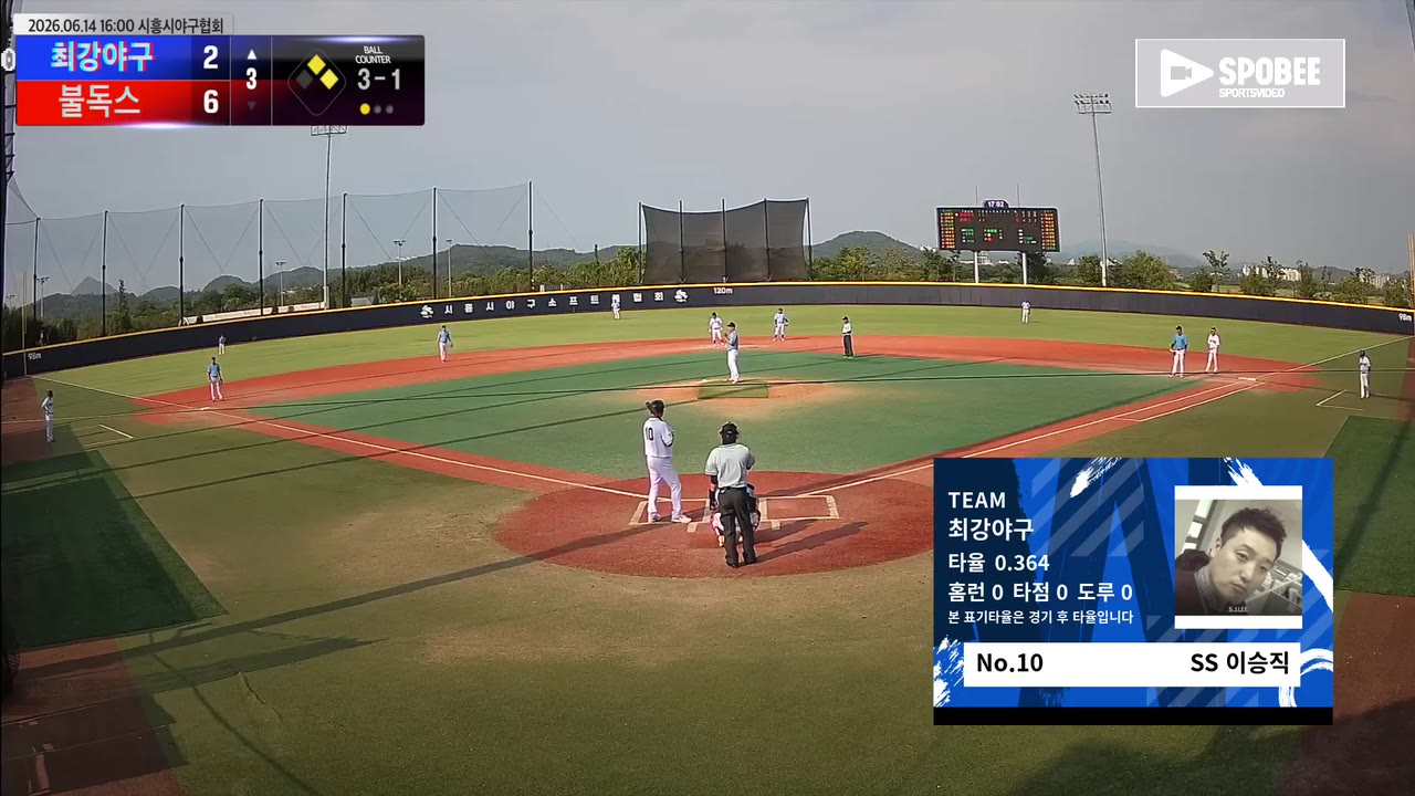 이승직(10번, 최강야구) 볼넷 클립 | vs 불독스 | 6/14 (에코피아야구장)