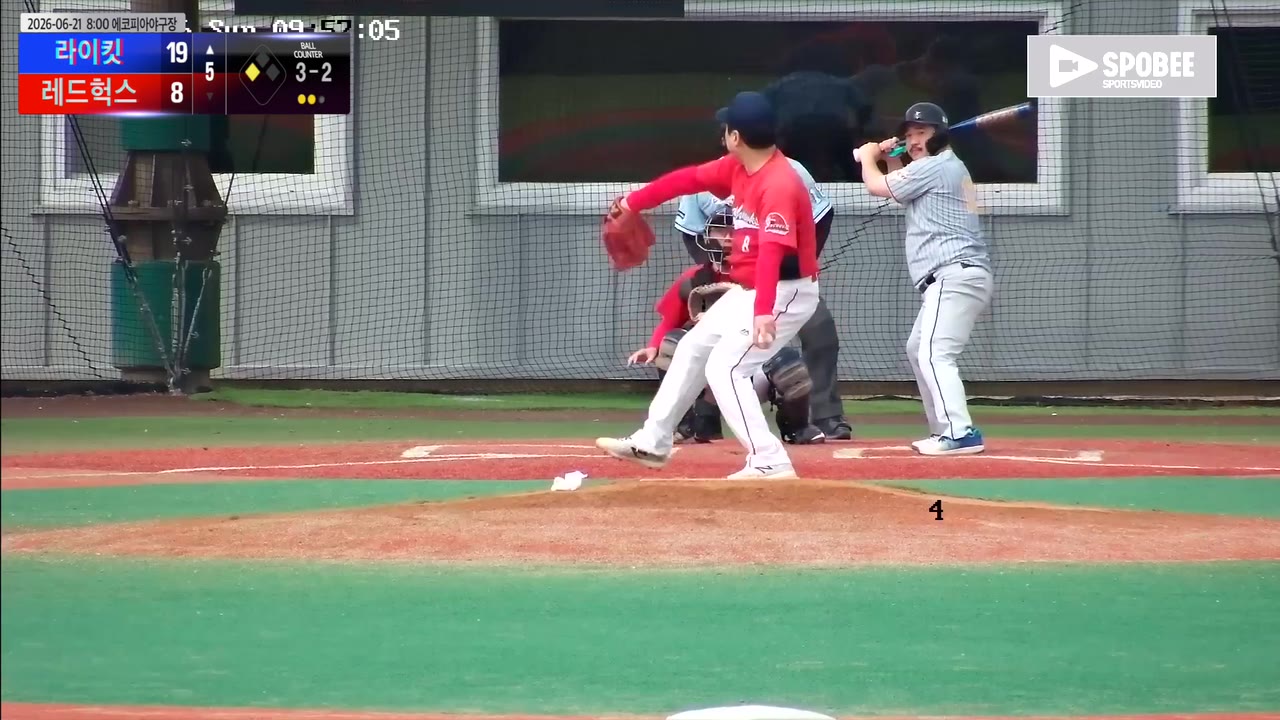 장동명(13번, 라이킷) 1루타 클립 | vs 레드헉스 | 6/21 (에코피아야구장)