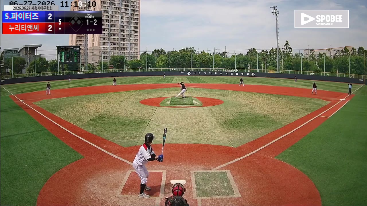 구자원(21번, 누리티앤씨) 사구 클립 | vs S.파이터즈 | 6/27 (소망야구장)