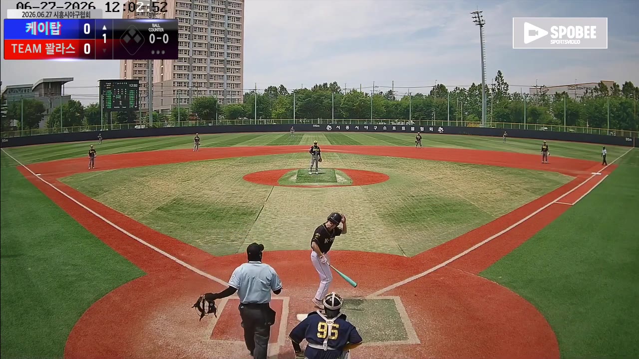 민경찬(59번, 케이탑) 사구 클립 | vs TEAM 꽐라스 | 6/27 (소망야구장)