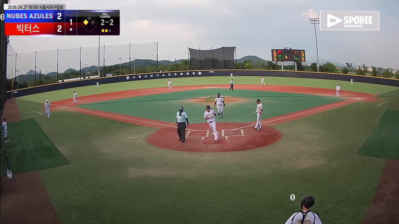 윤희호(33번, 빅터스) 3루타 클립 | vs NUBES AZULES | 6/27 (에코피아야구장)