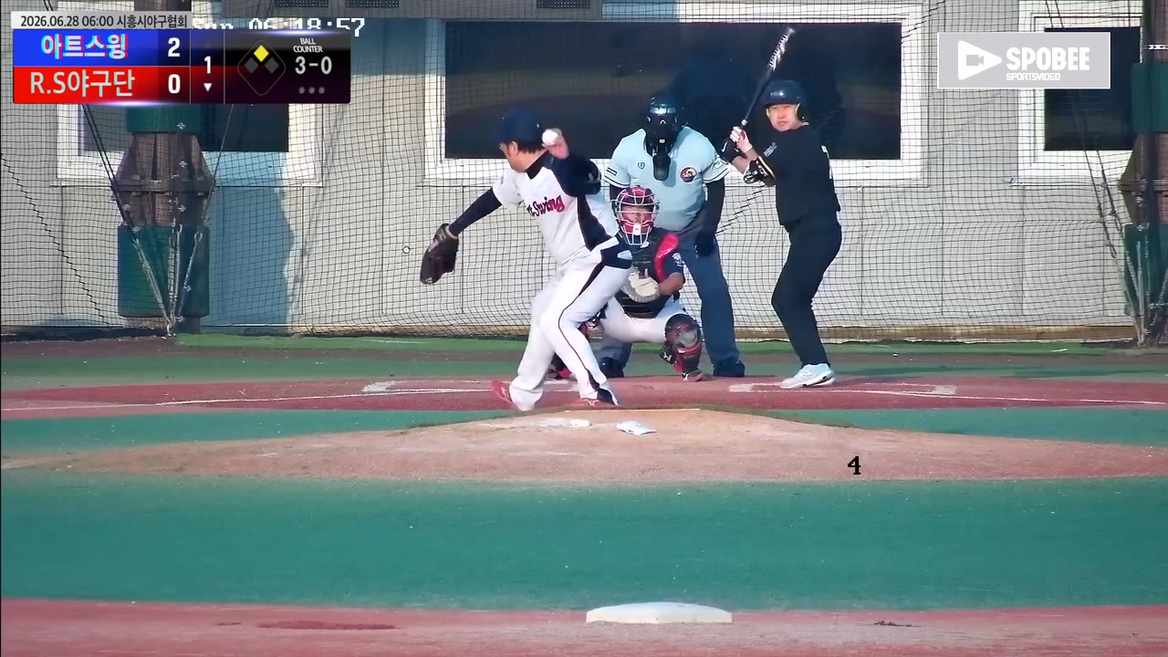 이재환(7번, R.S야구단) 실책 클립 | vs 아트스윙 | 6/28 (에코피아야구장)