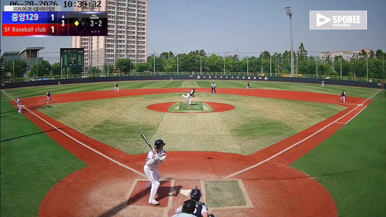 손경준(29번, 중앙129) 1루타 클립 | vs SF Baseball club | 6/28 (소망야구장)