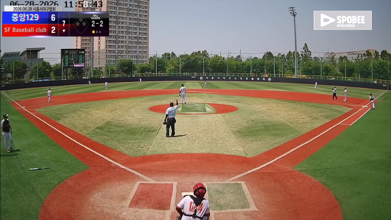 SF Baseball club 주요 플레이 모음 | vs 중앙129 | 6/28 (소망야구장)