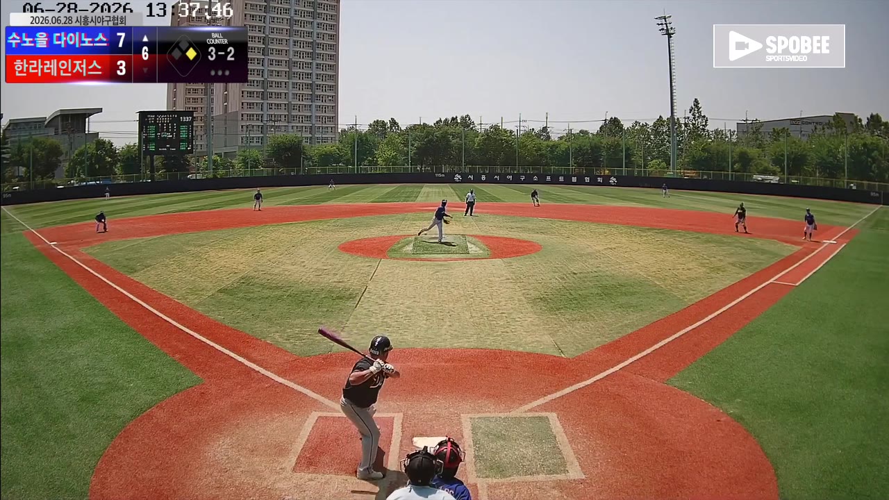 이상호(100번, 수노을 다이노스) 1루타 클립 | vs 한라레인저스 | 6/28 (소망야구장)