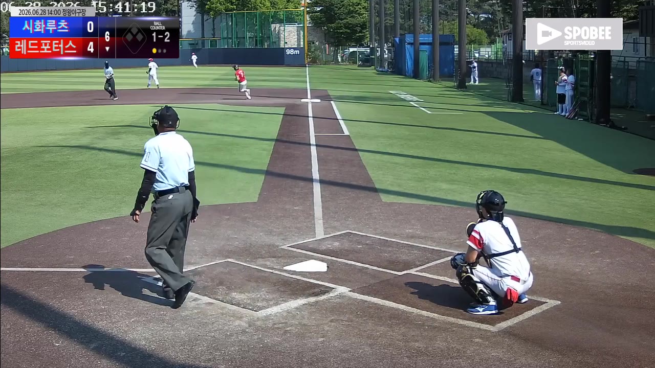 김주연(7번, 레드포터스) 2루타 클립 | vs 시화루츠 | 6/28 (정왕야구장)