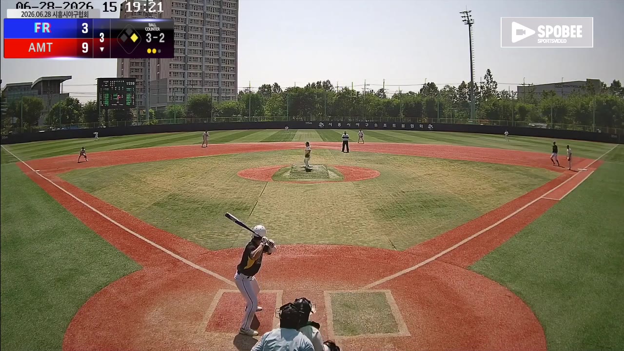 금찬우(7번, AMT) 1루타 클립 | vs FR | 6/28 (소망야구장)