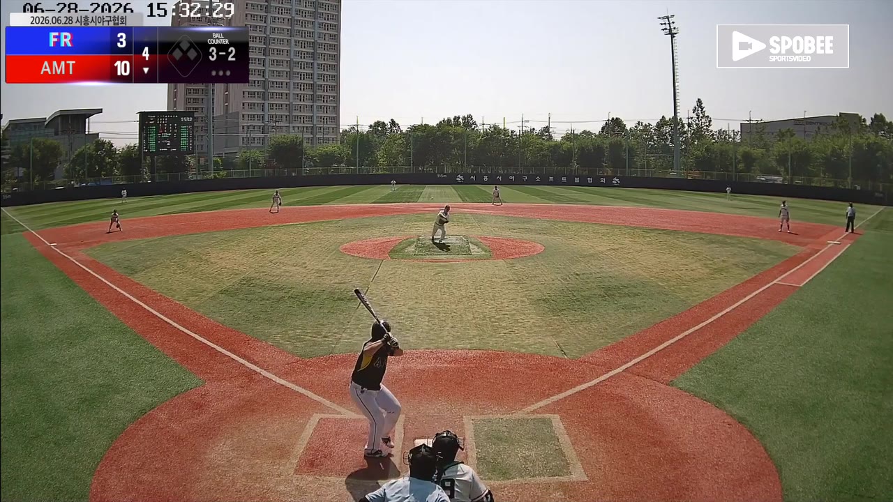 이효빈(1번, AMT) 2루타 클립 | vs FR | 6/28 (소망야구장)