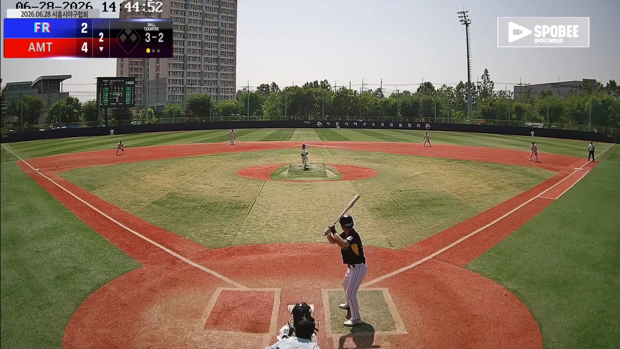 김상년(99번, AMT) 볼넷 클립 | vs FR | 6/28 (소망야구장)