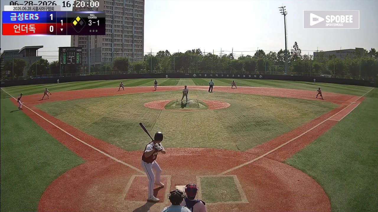 언더독, 6회 말 결승점으로 금성ERS에 7-6 승리