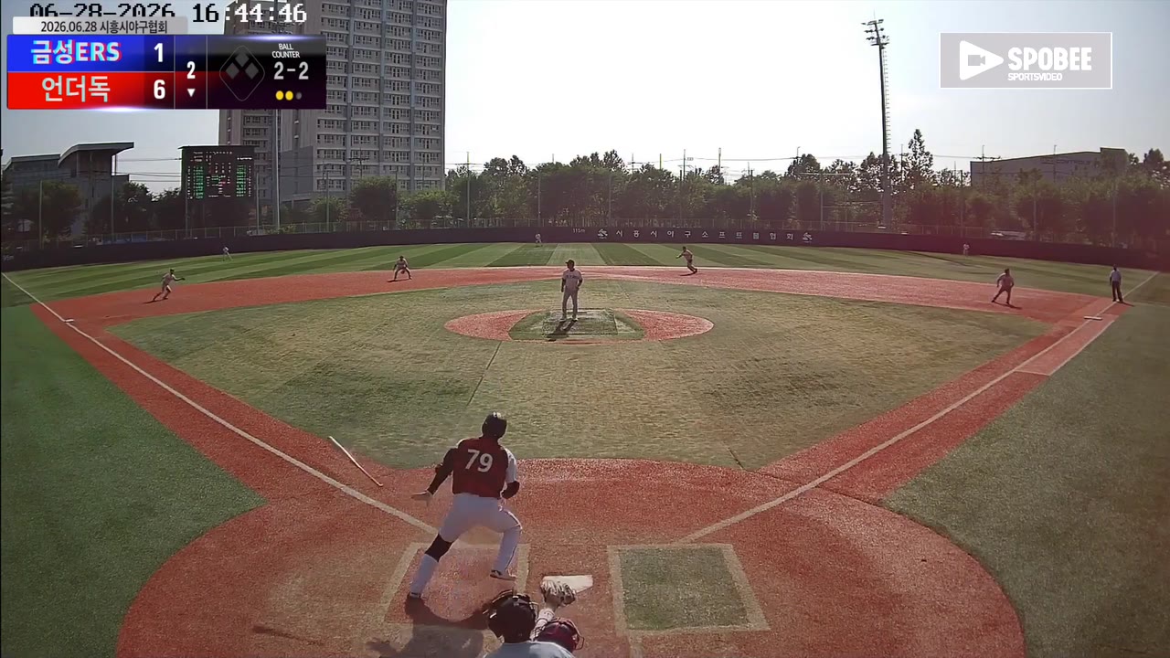 정택남(79번, 언더독) 1루타 클립 | vs 금성ERS | 6/28 (소망야구장)