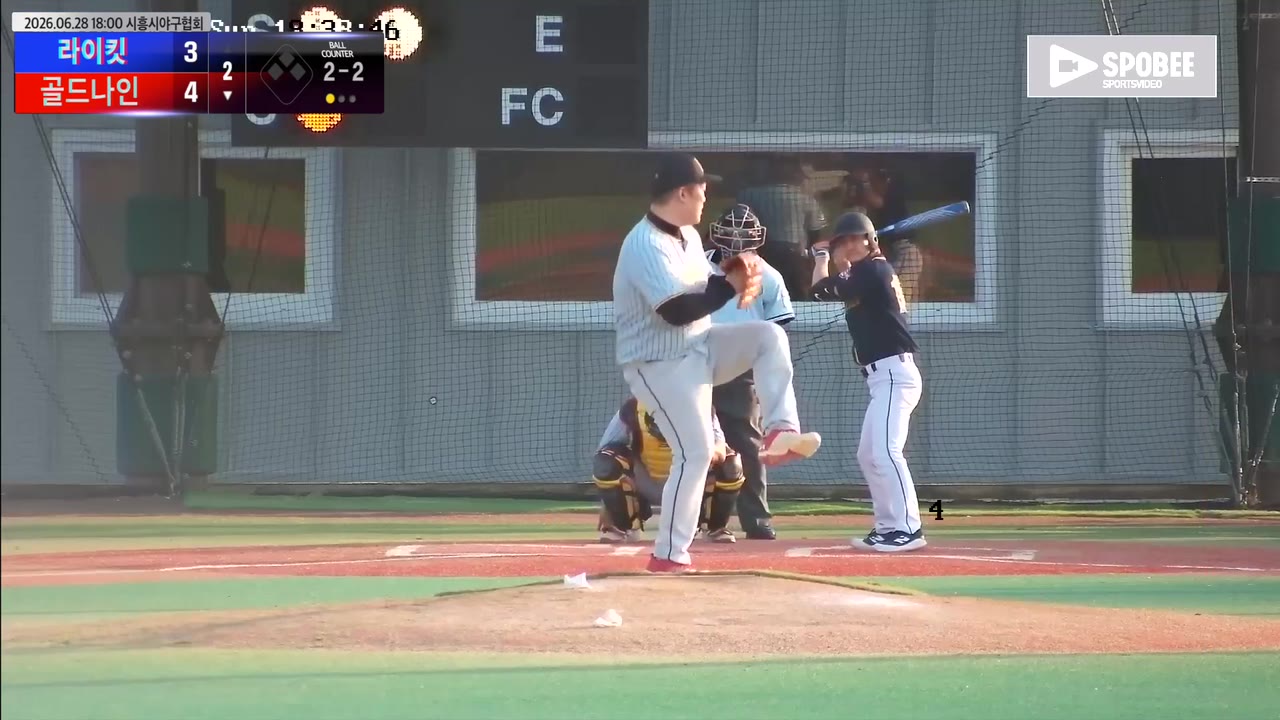 이정근(15번, 골드나인) 실책 클립 | vs 라이킷 | 6/28 (에코피아야구장)