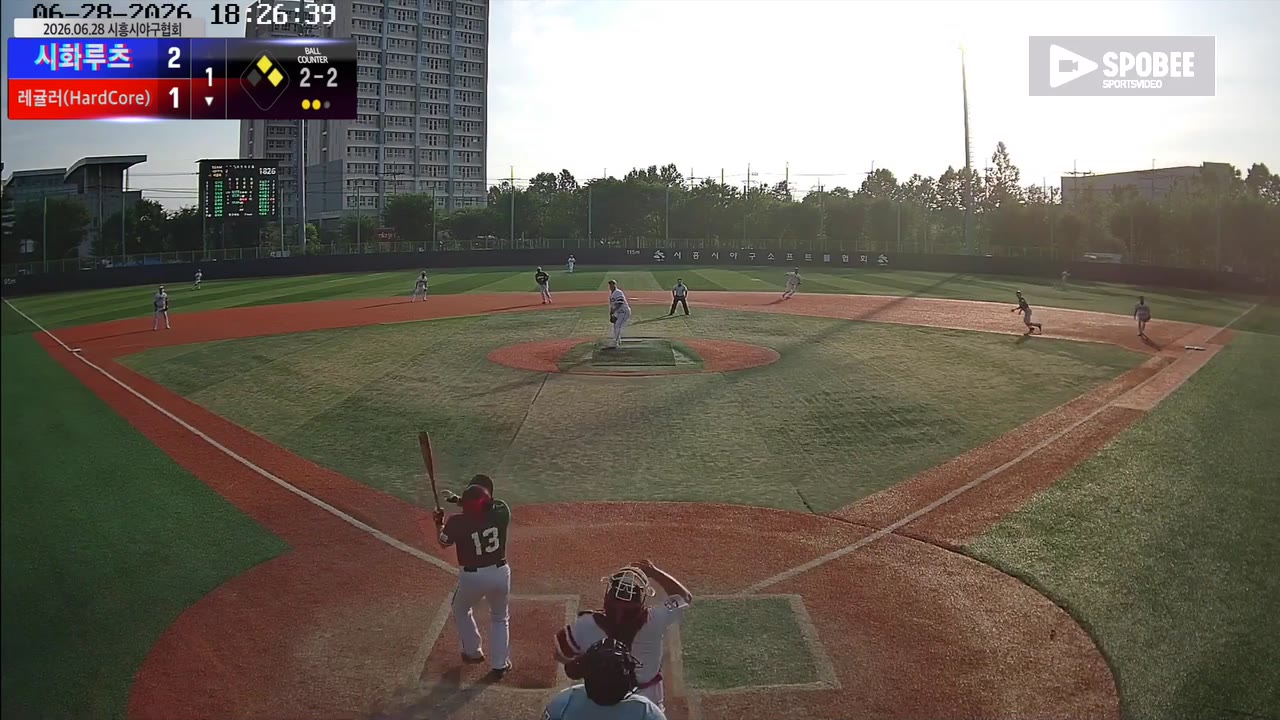 레귤러(HardCore), 7회 말 2점으로 시화루츠에 5-4 역전승