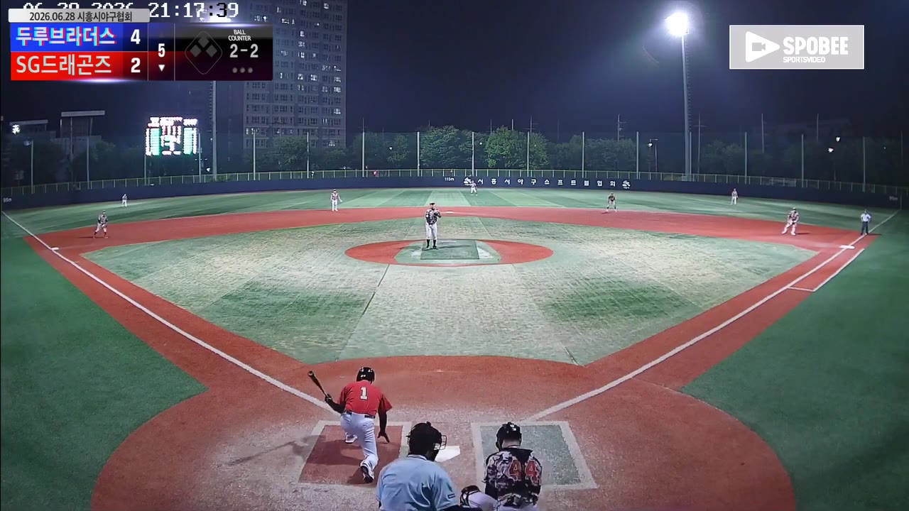 윤장민(87번, SG드래곤즈) 낫아웃 클립 | vs 두루브라더스 | 6/28 (소망야구장)