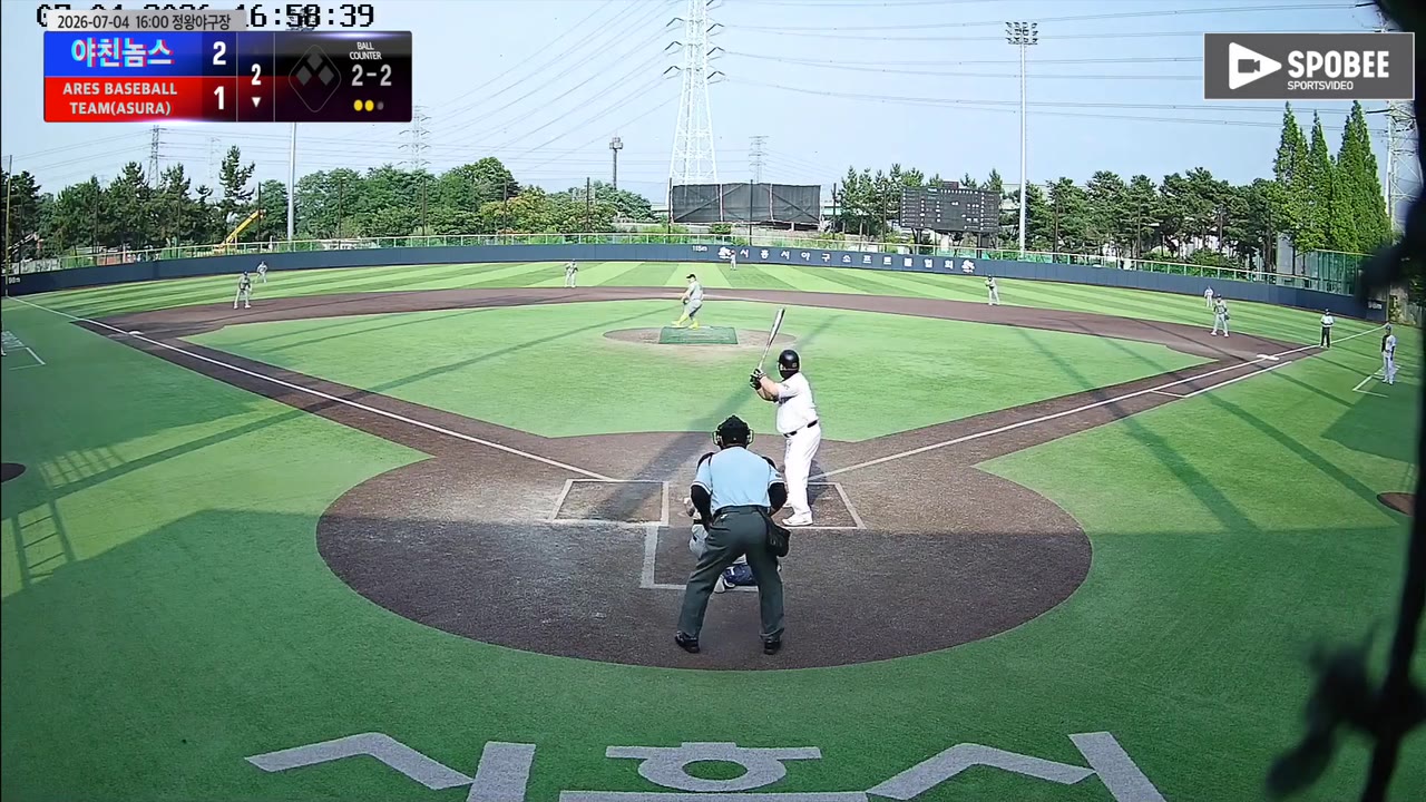 이종태(77번, ARES BASEBALL TEAM(ASURA)) 실책 클립 | vs 야친놈스 | 7/4 (정왕야구장)