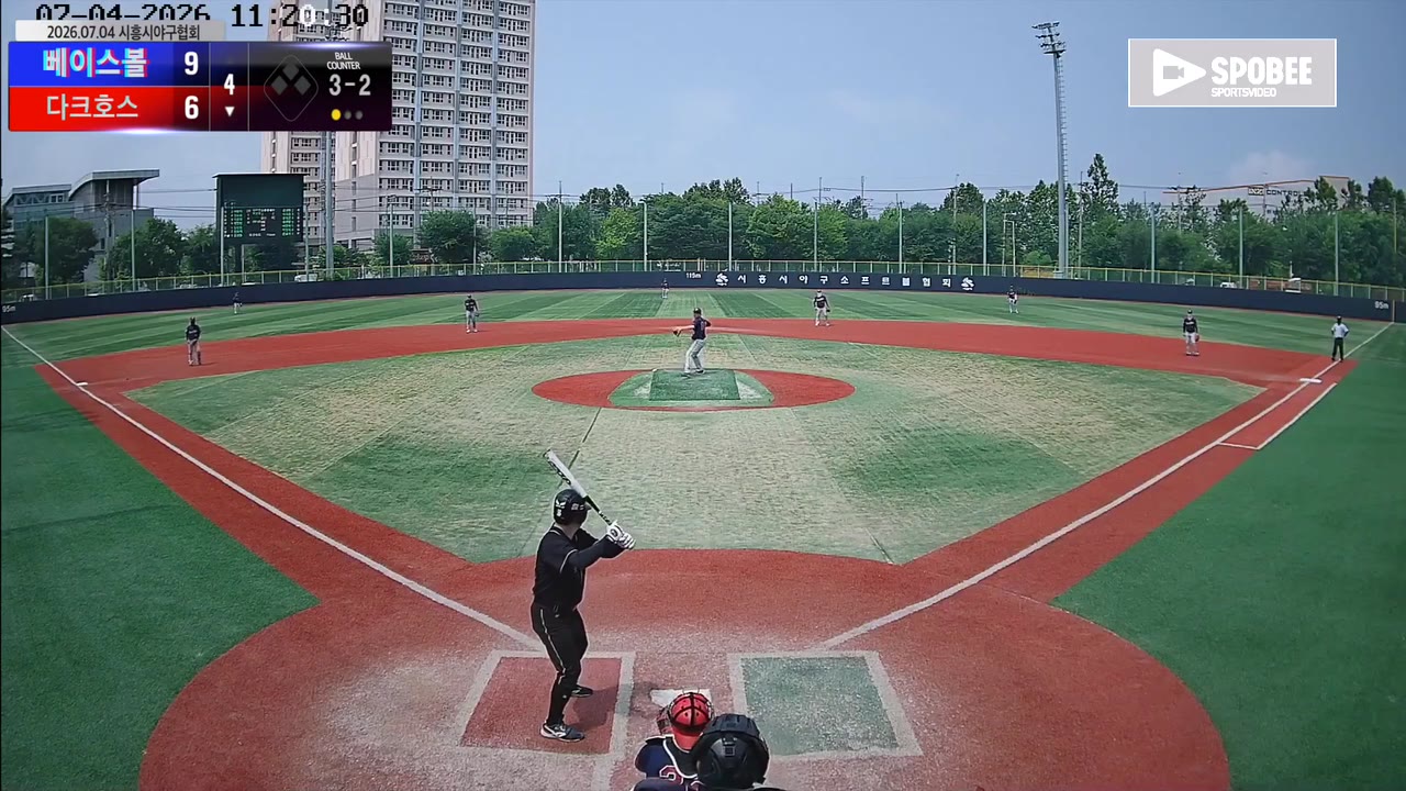 정종태(32번, 다크호스) 볼넷 클립 | vs 센트럴타운 베이스볼 | 7/4 (소망야구장)