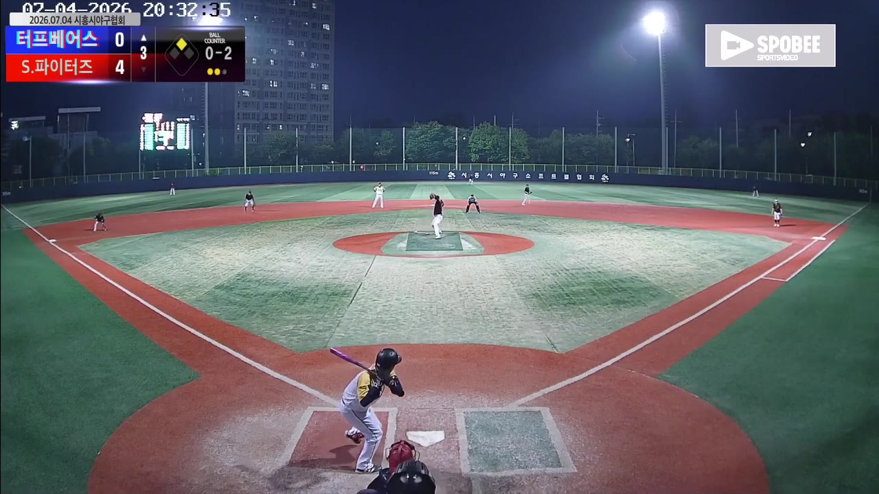 고창덕(81번, 터프베어스) 1루타 클립 | vs S.파이터즈 | 7/4 (소망야구장)