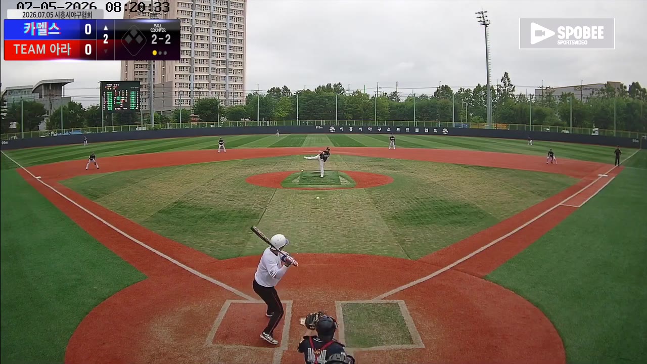 김승현(15번, 카멜스) 1루타 클립 | vs TEAM 아라 | 7/5 (소망야구장)