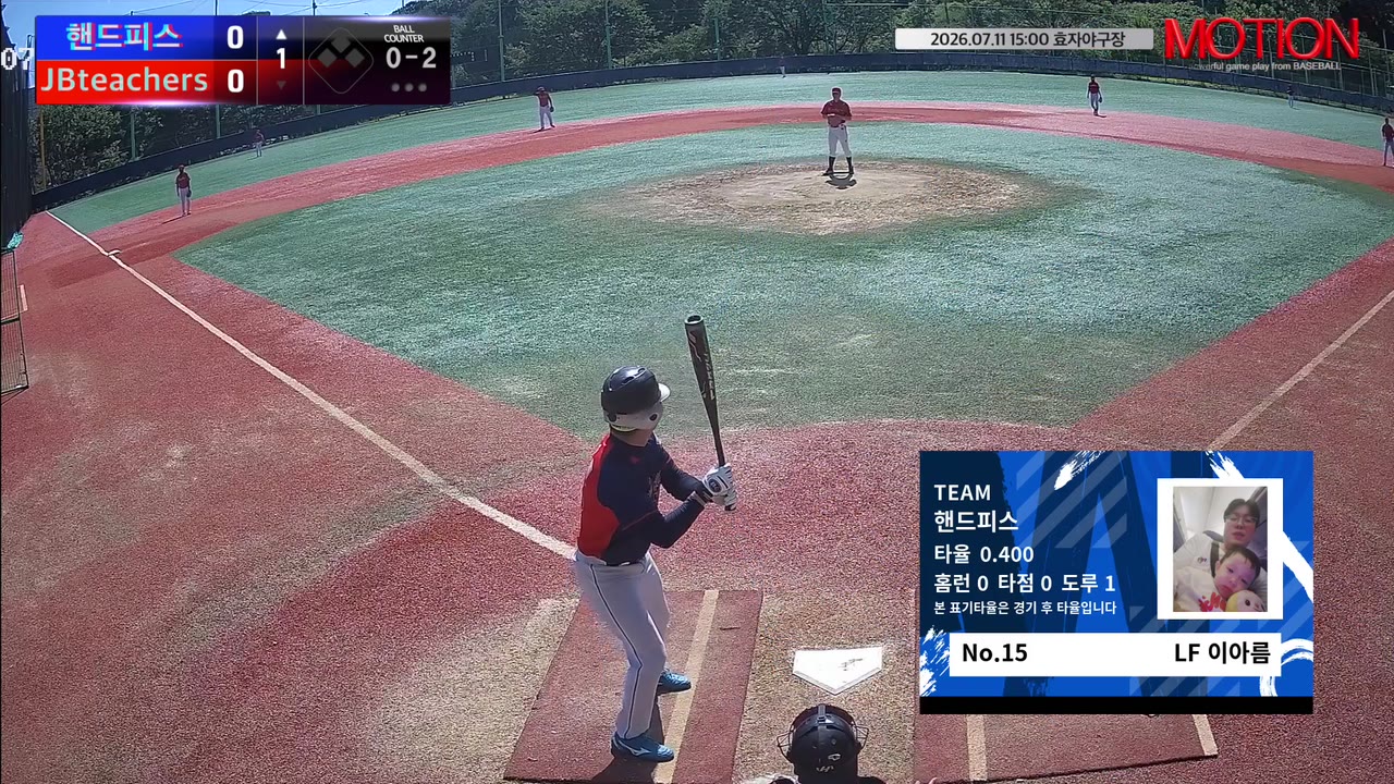 이아름(15번, 핸드피스) 삼진 클립 | vs JBteachers | 7/11 (효자야구장)