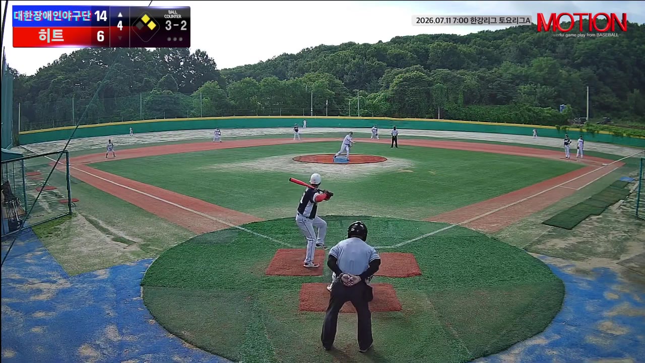 노동곤(51번, 대한장애인야구단) 1루타 클립 | vs 히트 | 7/11 (고촌 야구장)