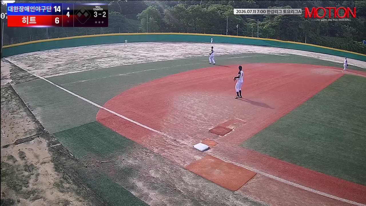 김용범(62번, 대한장애인야구단) 1루타 클립 | vs 히트 | 7/11 (고촌 야구장)