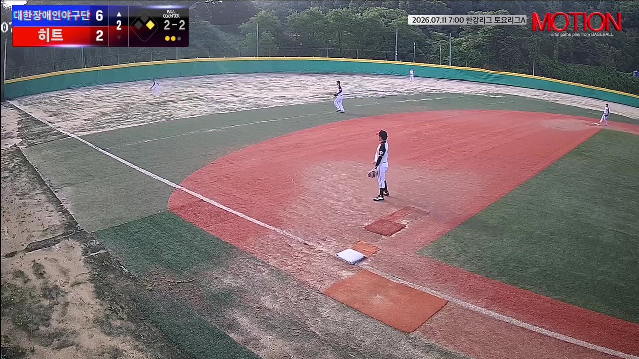박성화(20번, 대한장애인야구단) 2루타 클립 | vs 히트 | 7/11 (고촌 야구장)