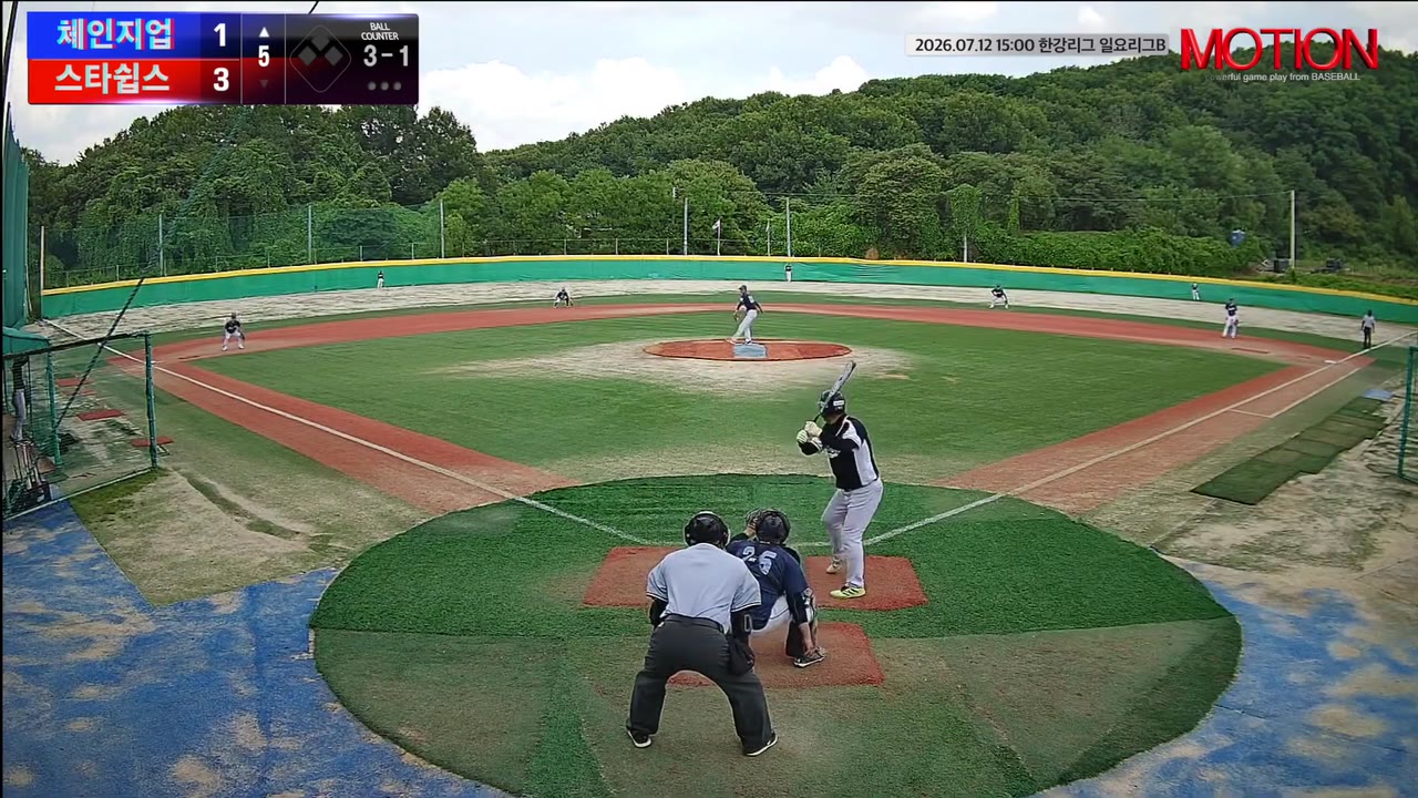 안경섭(73번, 체인지업) 볼넷 클립 | vs 스타쉽스 | 7/12 (고촌 야구장)