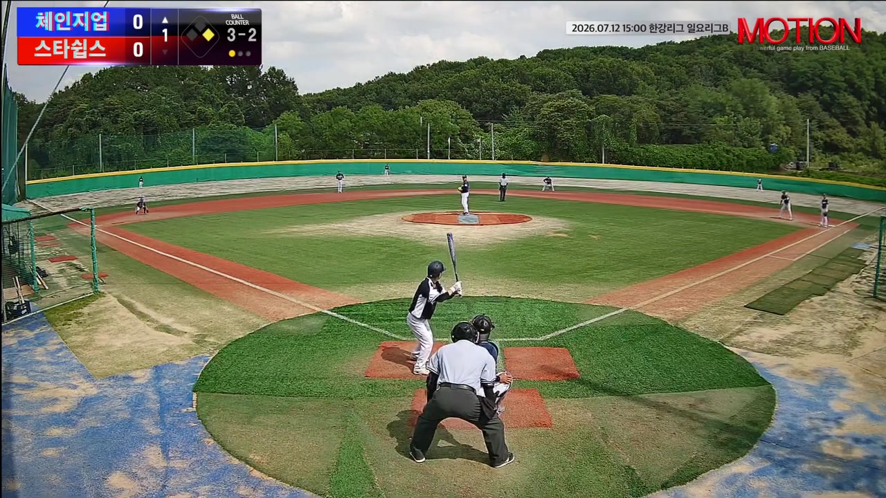 유재영(10번, 체인지업) 볼넷 클립 | vs 스타쉽스 | 7/12 (고촌 야구장)