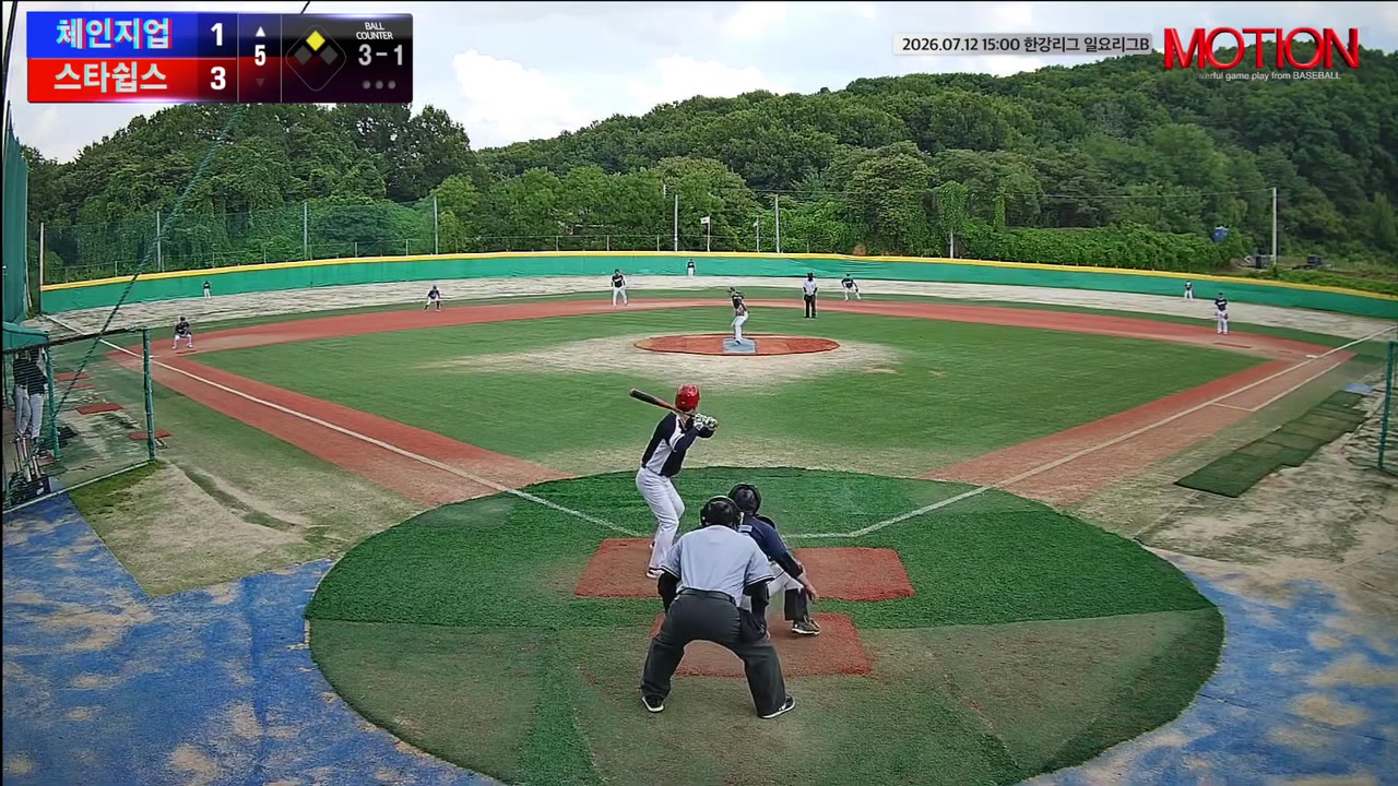 조정재(81번, 체인지업) 1루타 클립 | vs 스타쉽스 | 7/12 (고촌 야구장)