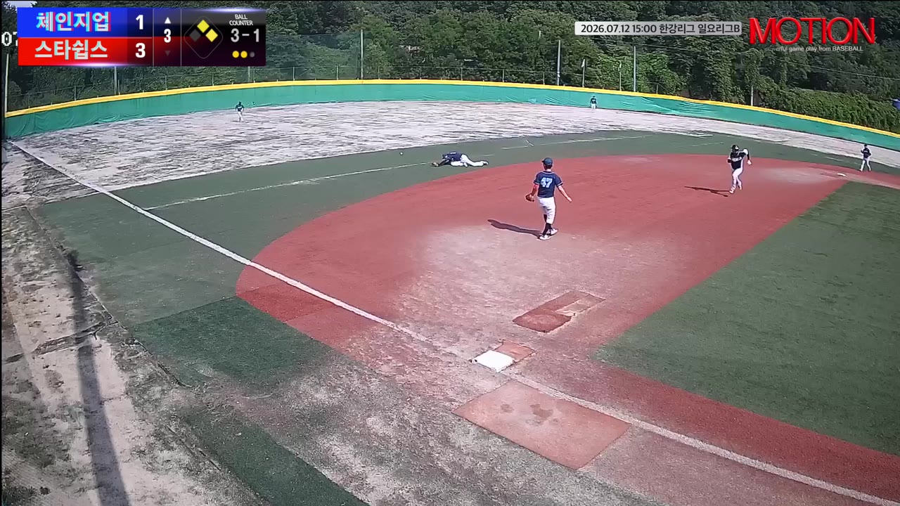 강태윤(18번, 체인지업) 1루타 클립 | vs 스타쉽스 | 7/12 (고촌 야구장)