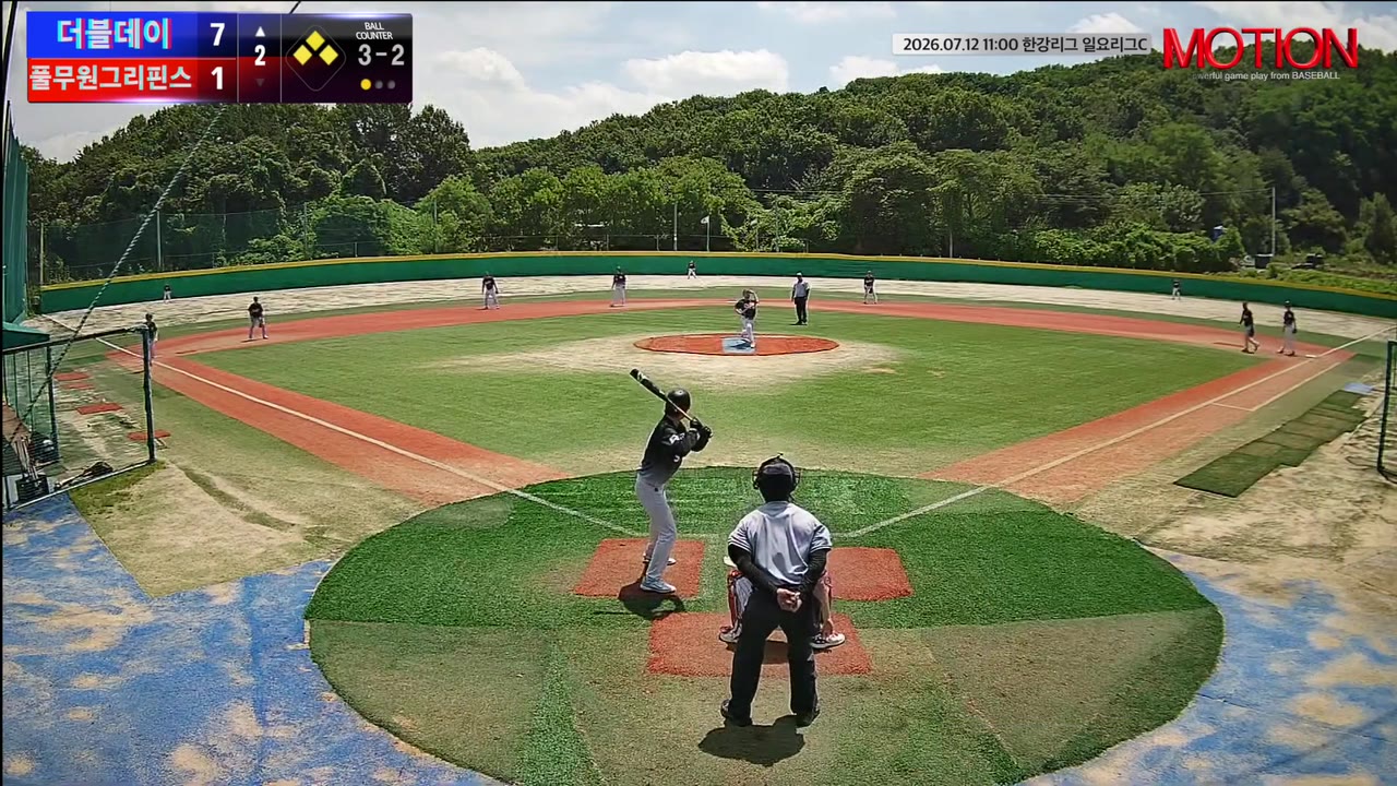 노종휘(51번, 더블데이) 볼넷 클립 | vs 풀무원그리핀스 | 7/12 (고촌 야구장)