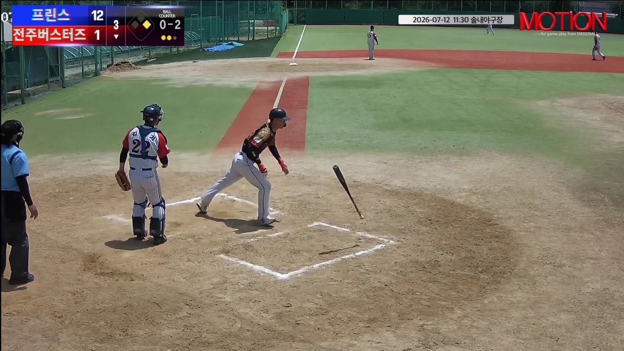 오영석(38번, 전주버스터즈) 2루타 클립 | vs 프린스 | 7/12 (솔내야구장)