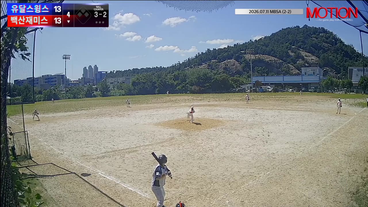 명성호(56번, 백산재미스) 볼넷 클립 | vs 유달스윙스 | 7/11 (2구장)