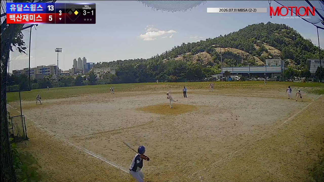 박용현(8번, 백산재미스) 볼넷 클립 | vs 유달스윙스 | 7/11 (2구장)