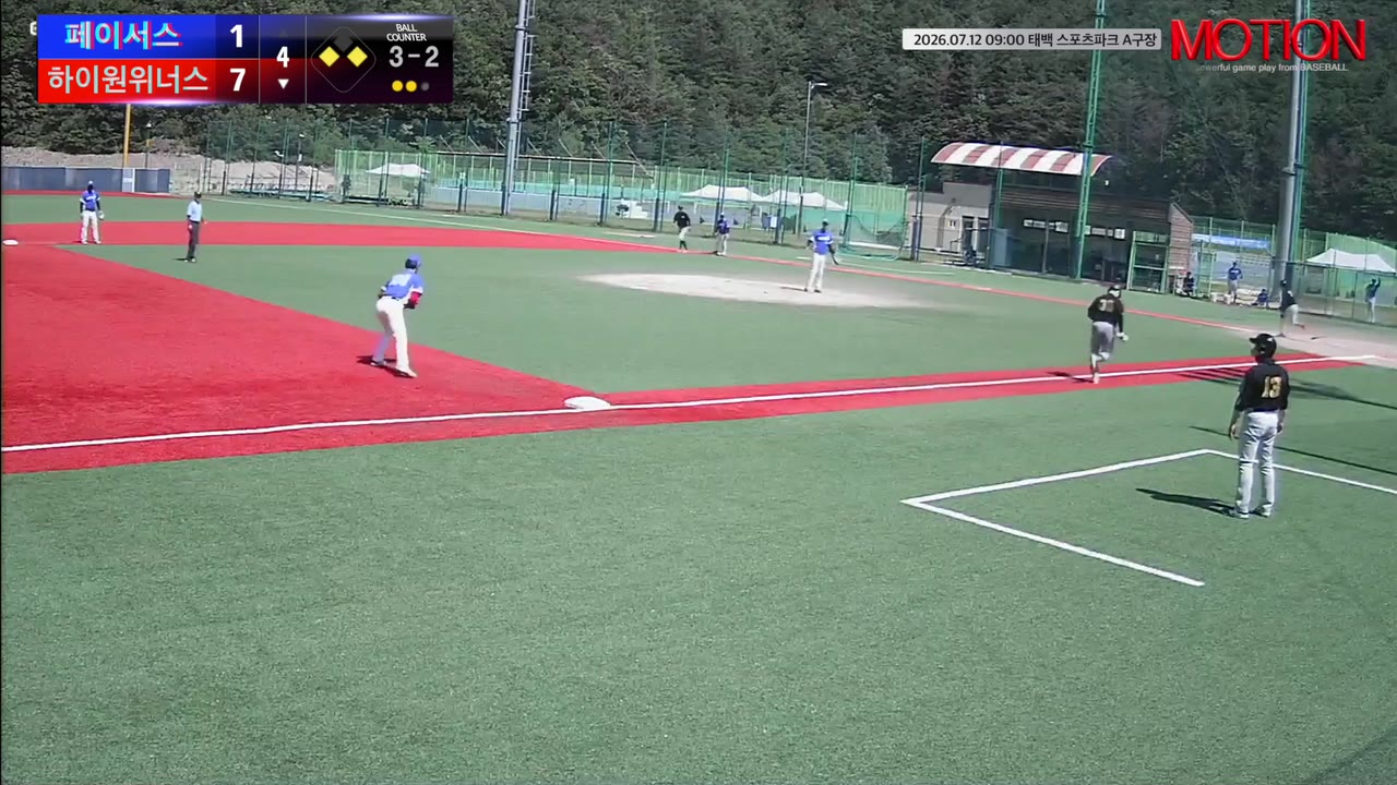 인정권(5번, 하이원위너스) 실책 클립 | vs 페이서스 | 7/12 (태백 스포츠파크 A구장)