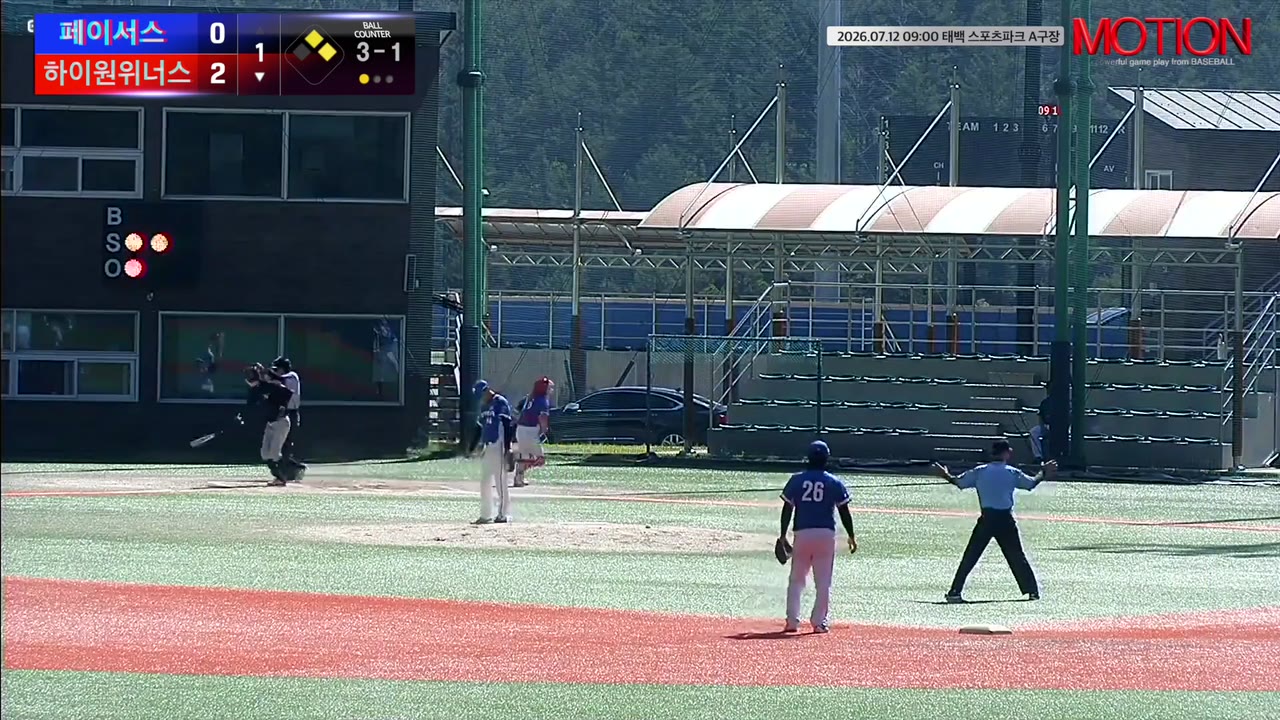송승용(89번, 하이원위너스) 사구 클립 | vs 페이서스 | 7/12 (태백 스포츠파크 A구장)