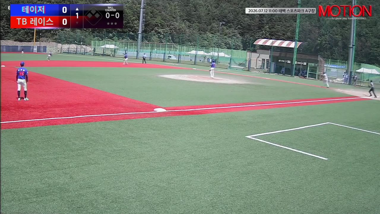허승빈(9번, 테이저) 1루타 클립 | vs TB 레이스 | 7/12 (태백 스포츠파크 A구장)