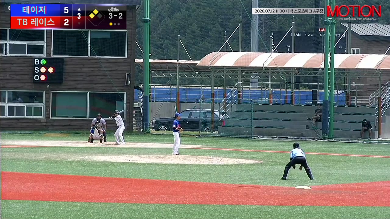 노희태(70번, 테이저) 1루타 클립 | vs TB 레이스 | 7/12 (태백 스포츠파크 A구장)